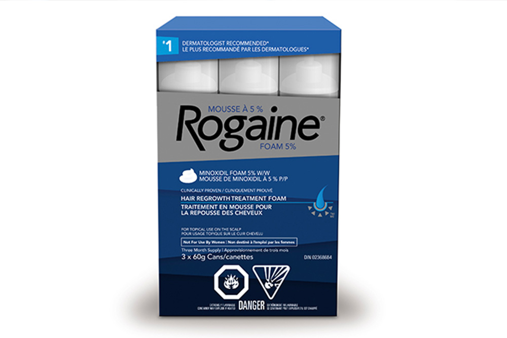traitement pour la repousse des cheveux ROGAINE® (mousse à 5 % de minoxidil)